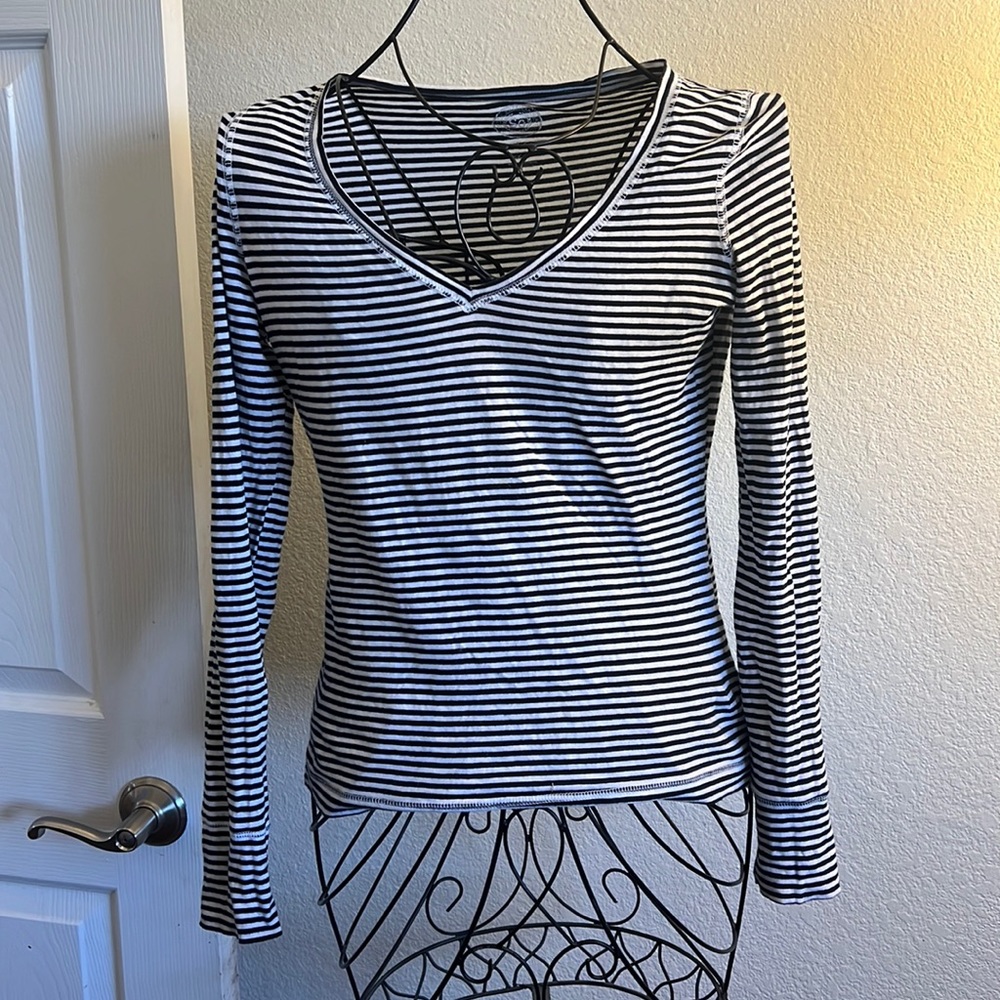 SO striped long sleeve top